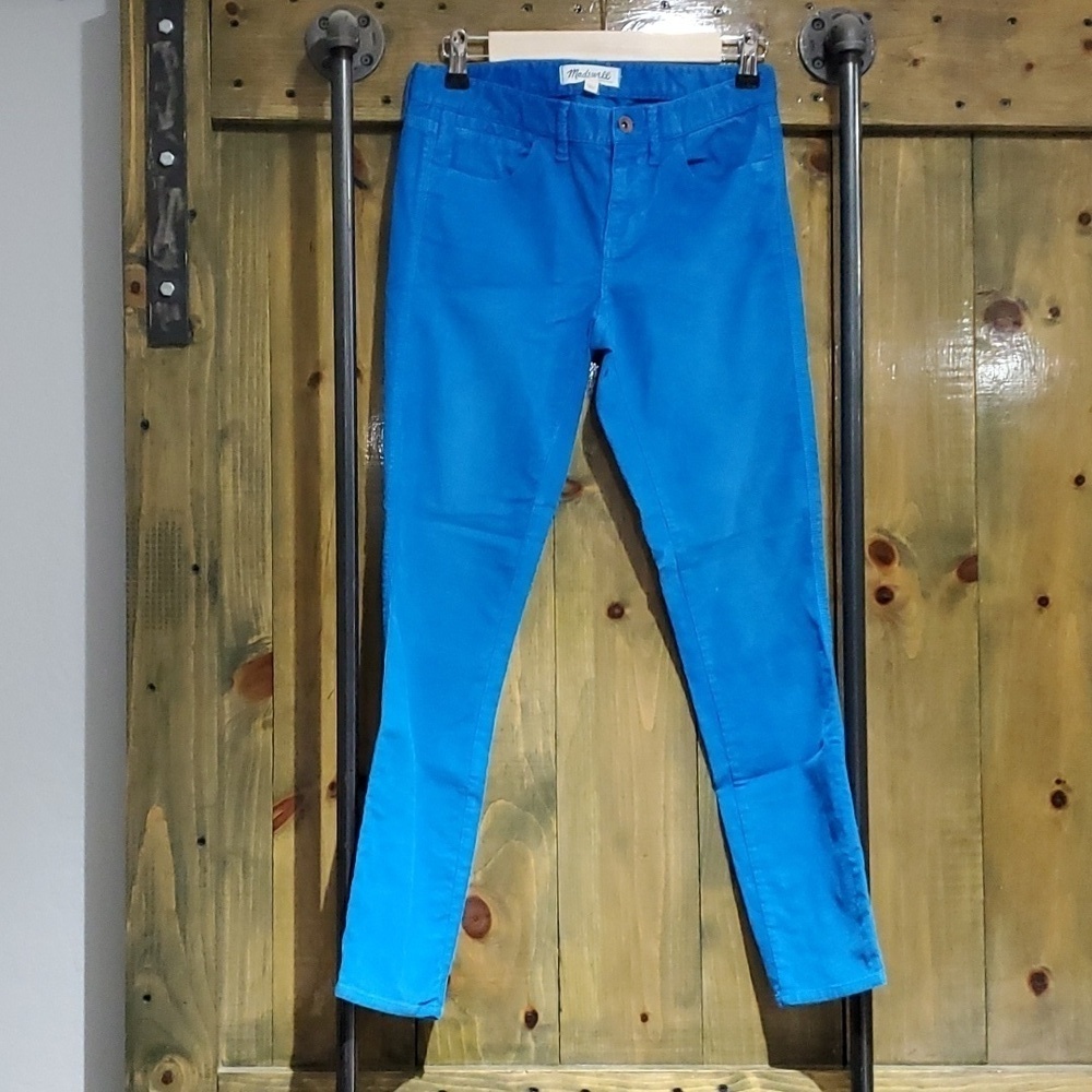 MADEWELL BLUE CORDUROY PANTS STRETCH SIZE 26